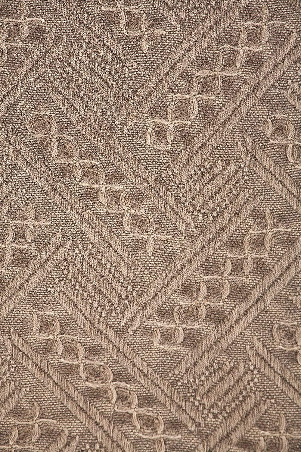 Kasentex Lightweight Cotton Throw Blanket - Soft Decorative Blanket for Sofa or Bed