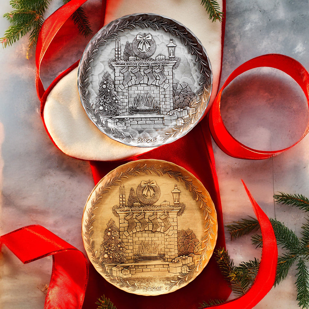 2026 Annual Plate - Cozy Christmas Hearth (Bronze)