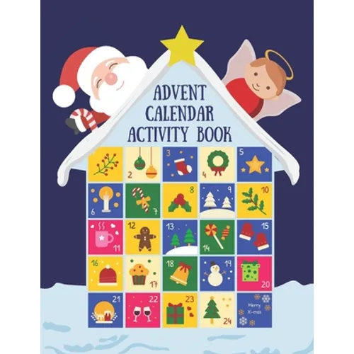 Advent Activity Book for Kids Ages 6–8 – 24 Days of Christmas Puzzles & Coloring