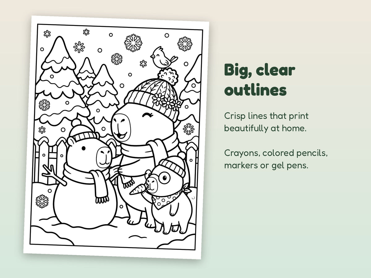 Close-up coloring page