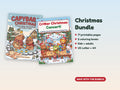 Christmas Coloring Bundle: Capybara Christmas + Critter Christmas Concert