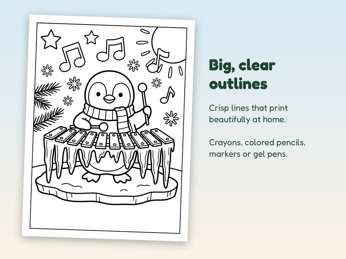 Close-up coloring page