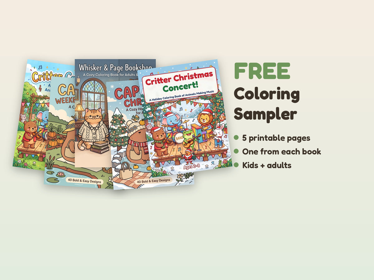 Free Coloring Sampler: 5 Printable Pages