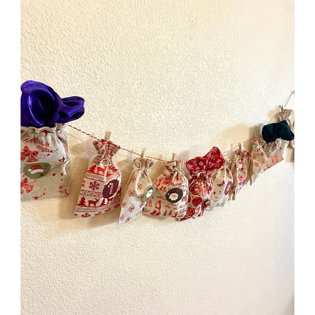 12 Day Scrunchie Advent Calendar Christmas Countdown