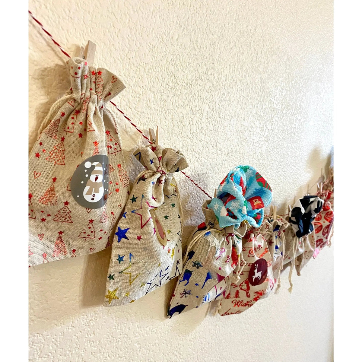 12 Day Scrunchie Advent Calendar Christmas Countdown