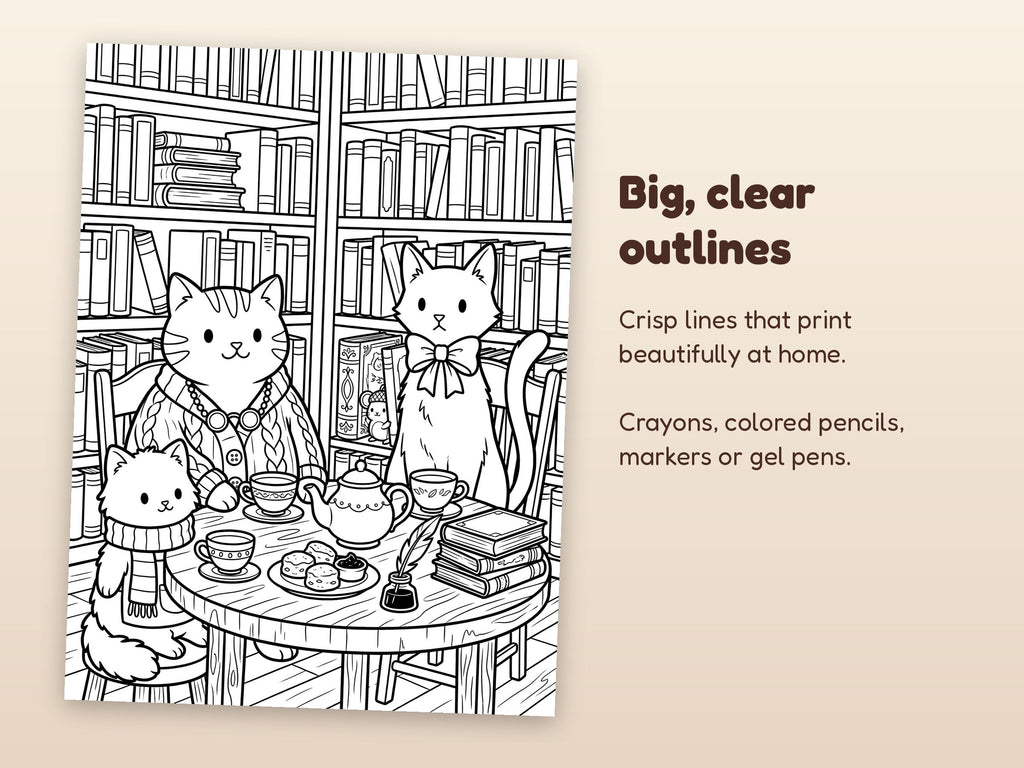 Close-up coloring page